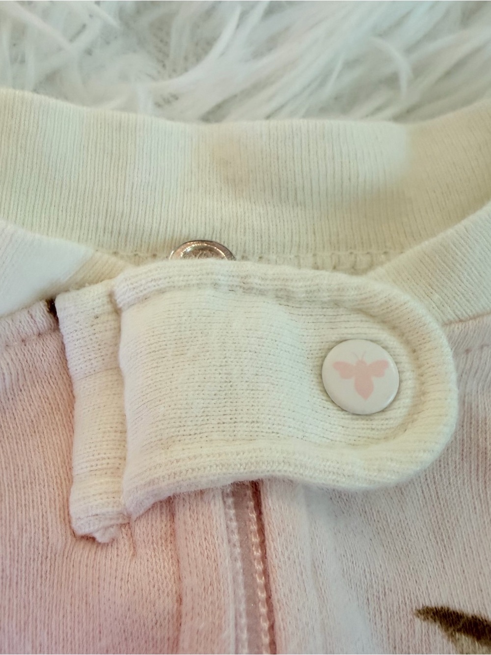 Baby Girl Zip Sleeper Bundle 0–3M Rabbit + Bear Burt’s Bees - Picture 15 of 16